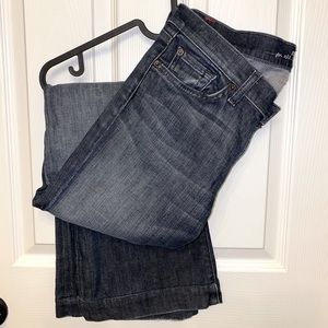 7 For All Mankind Dark Wash Dojo Jeans